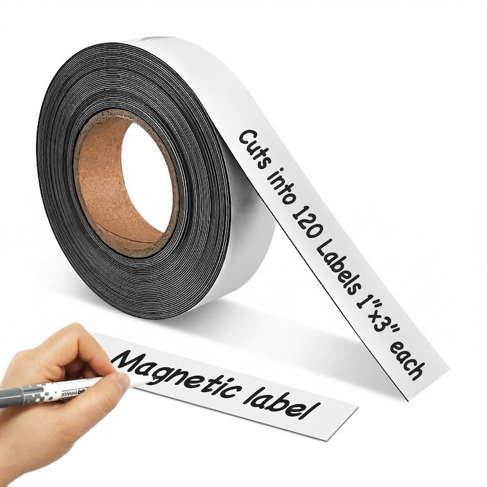 Magnetic Dry Erase Labels - 30ft Roll -9 Magnetic Dry Erase Labels - 30ft Roll -9
