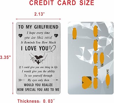 Gezxin Mother's Day Card for Girlfriend, I Love My Girlfriend Birthday Anniversary Just Because Long Distance Easter Gifts
