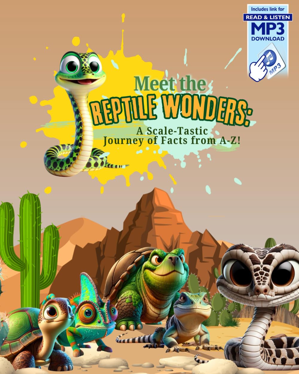 Meet the Reptile Wonders: a Scale-Tastic Journey of Facts from A-Z: Discover Slithering Snakes, Mighty Crocs, and Amazing Reptiles from a to Z (a-z ... flowers, ocean animals, reptiles, vehicles)
