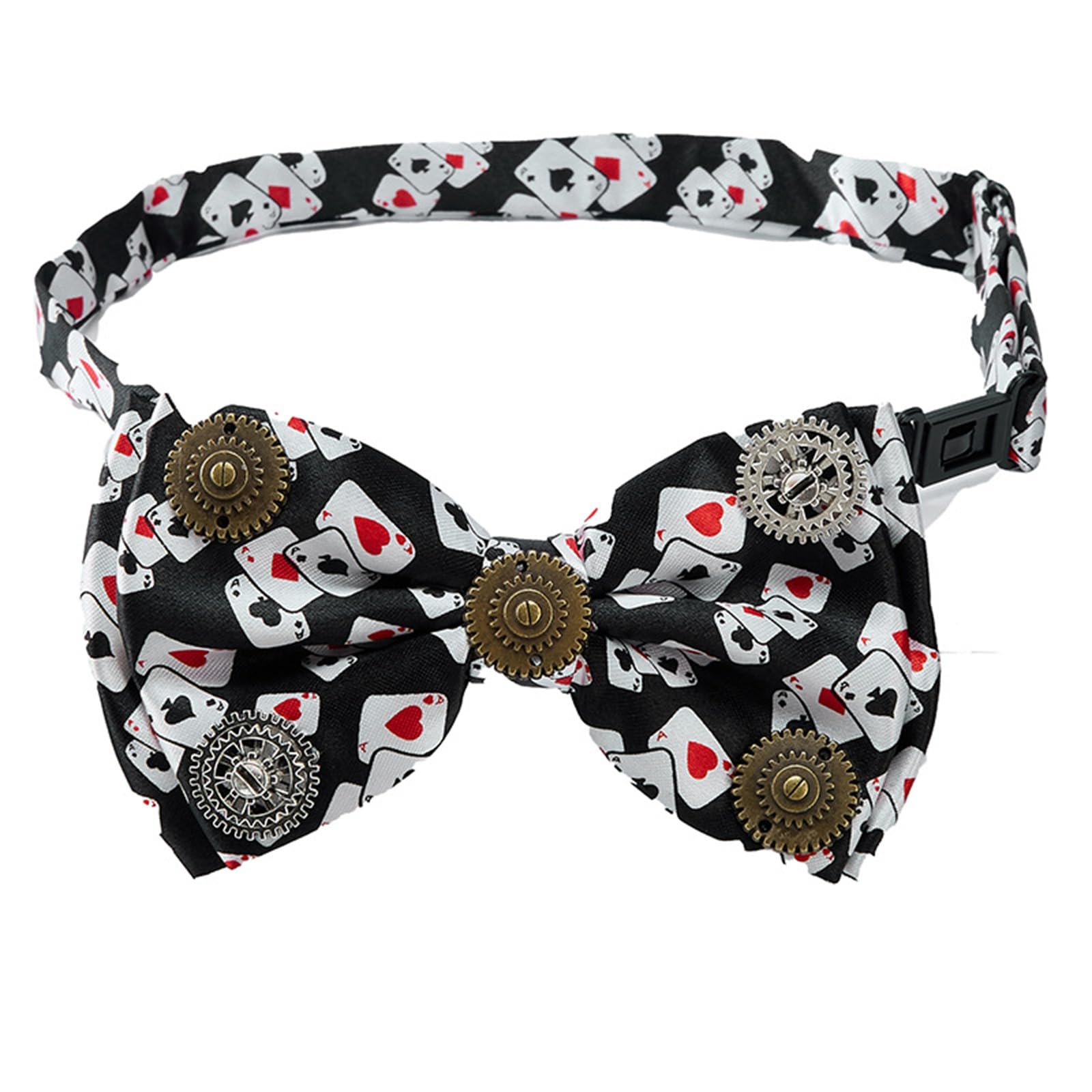 MICFENY Design Punk Bowtie Gear Chain Quick Clasp For Themed Parties And Daily Wear
