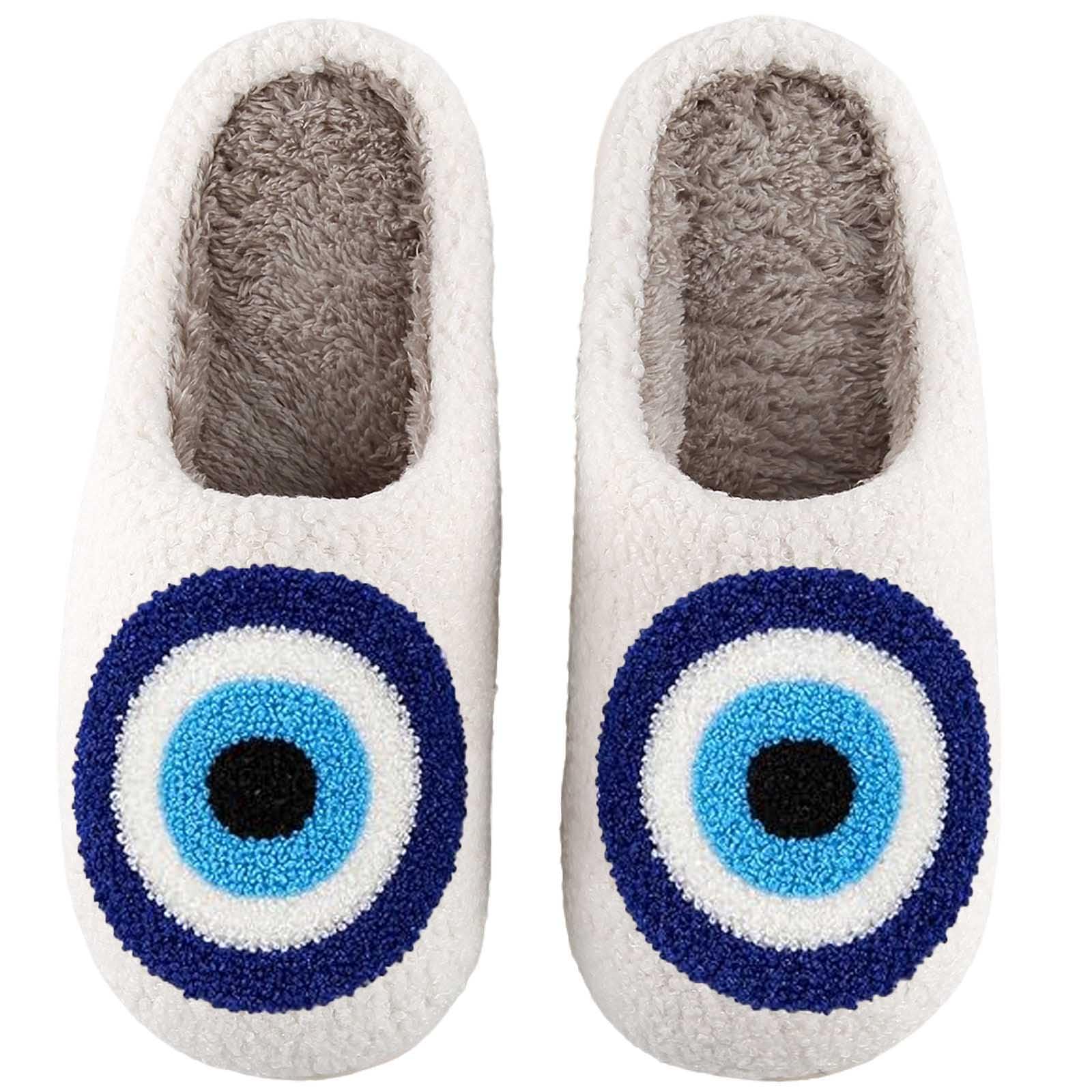 Womens Mens Slippers Memory Foam Plush Fluffy Warm Lined slippers Indoor Outdoor House Wi…