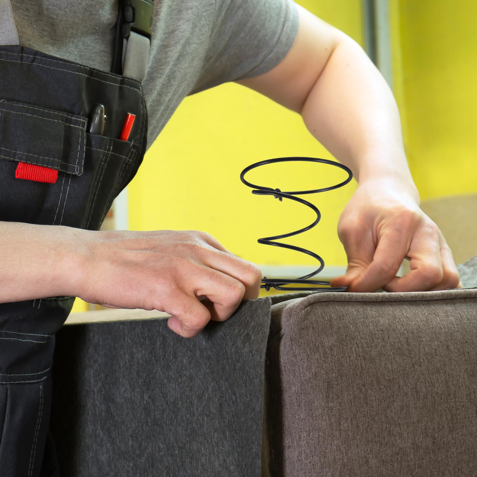 SOLUSTRE Kit Molle per Tappezzeria 10 Pezzi, Molle di Tensione 100Mm per Sostituzione Sedili e Mobili, Adatte a Divani, Materassi e Sedie per Uso Domestico