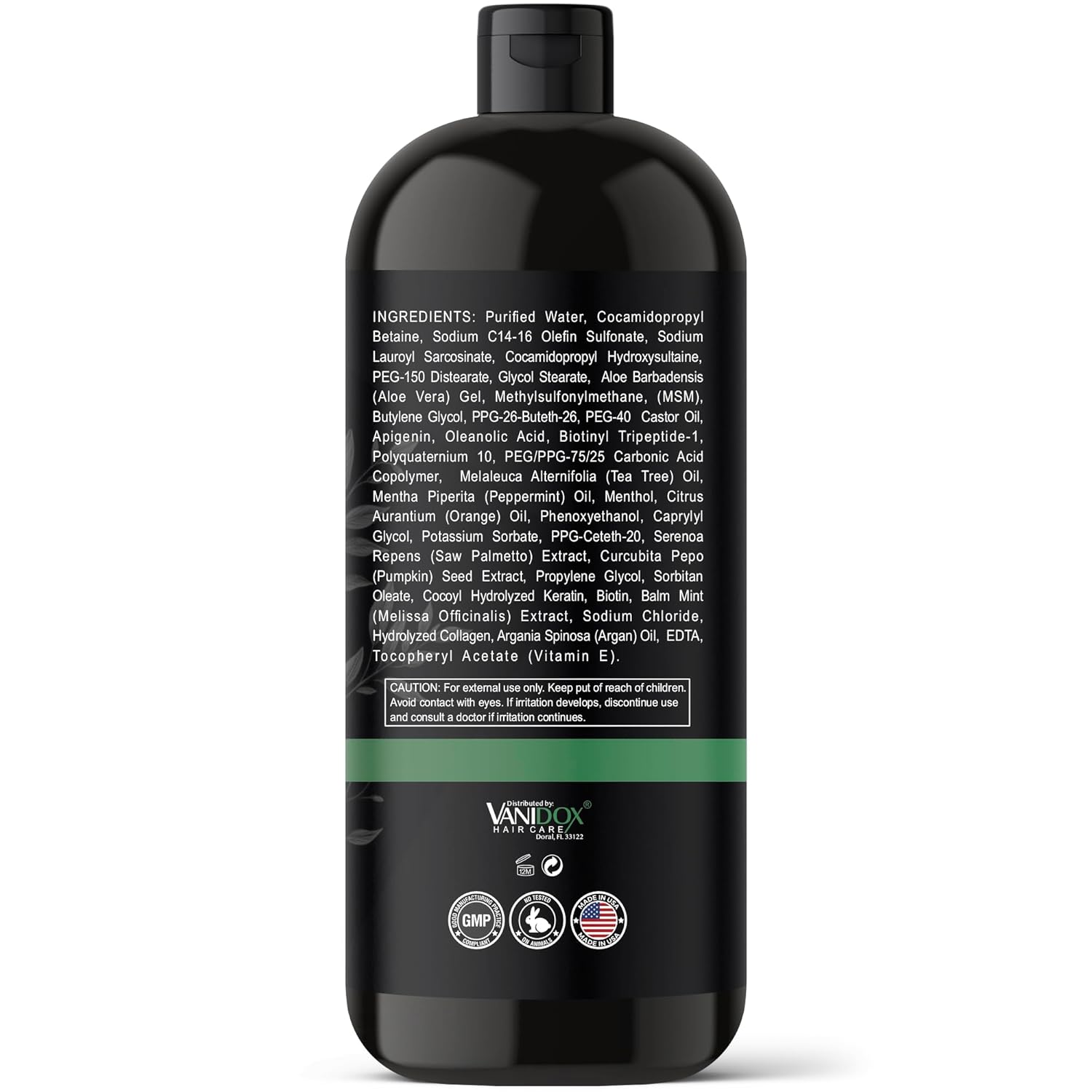 Tea Tree Shampoo with Organic Tea Tree Oil and Carbonic Acid - For Men's Itchy and Dry Scalp, Fights Hair Loss, Stimulates Growth - With DHT Blockers (16 FL Oz) - Image 7