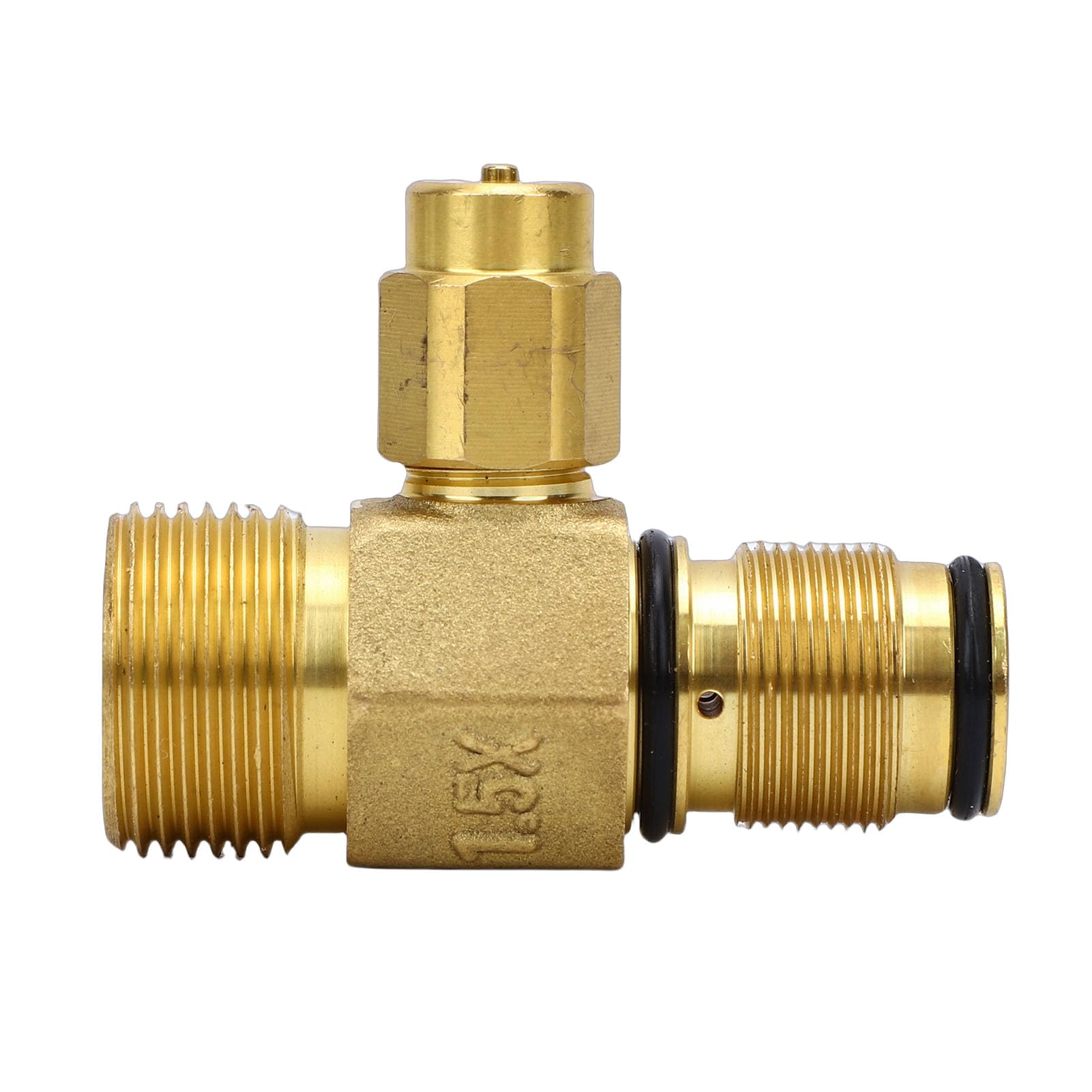 Rengue Raccord de Sortie pour Nettoyeur Haute Pression 7106264, Matériau en Laiton, Vanne Haute Pression pour Modèles C30 C31 C32, Idéal pour Un Nettoyage Intensif