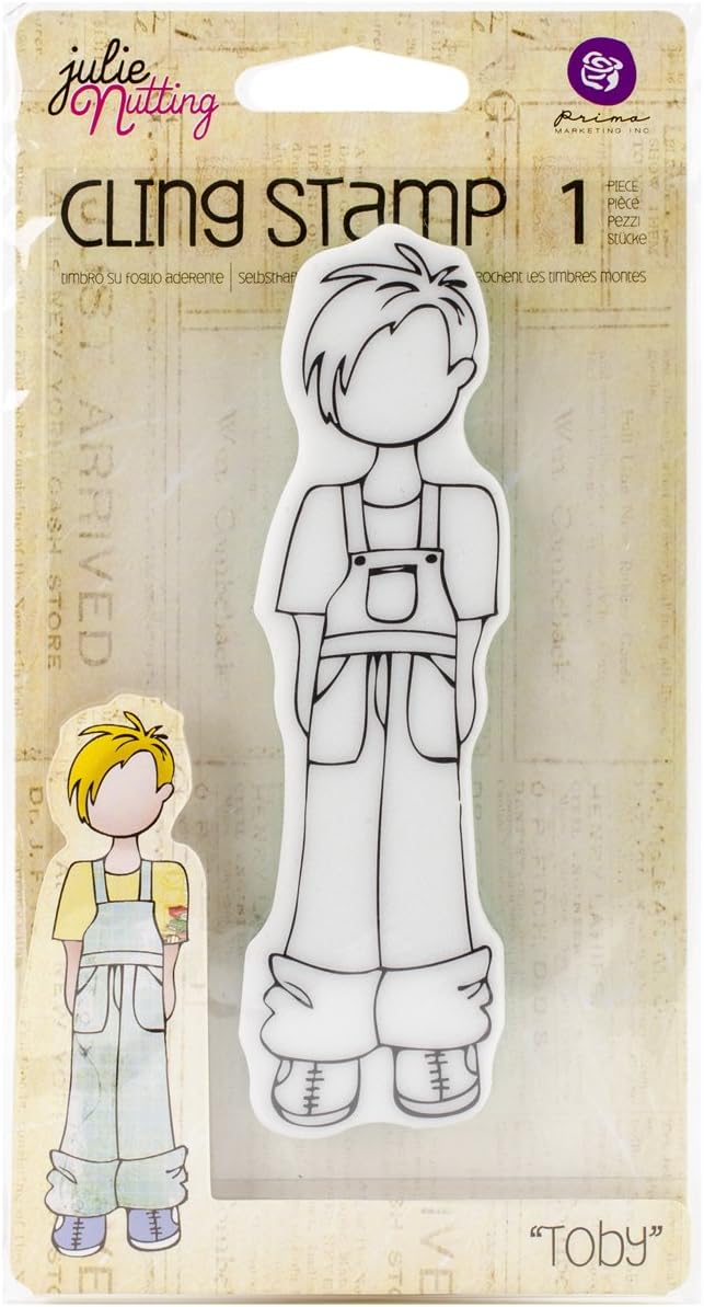 PRIMA MARKETING INCJulie Nutting Mixed Media Cling Rubber Stamps-Toby
