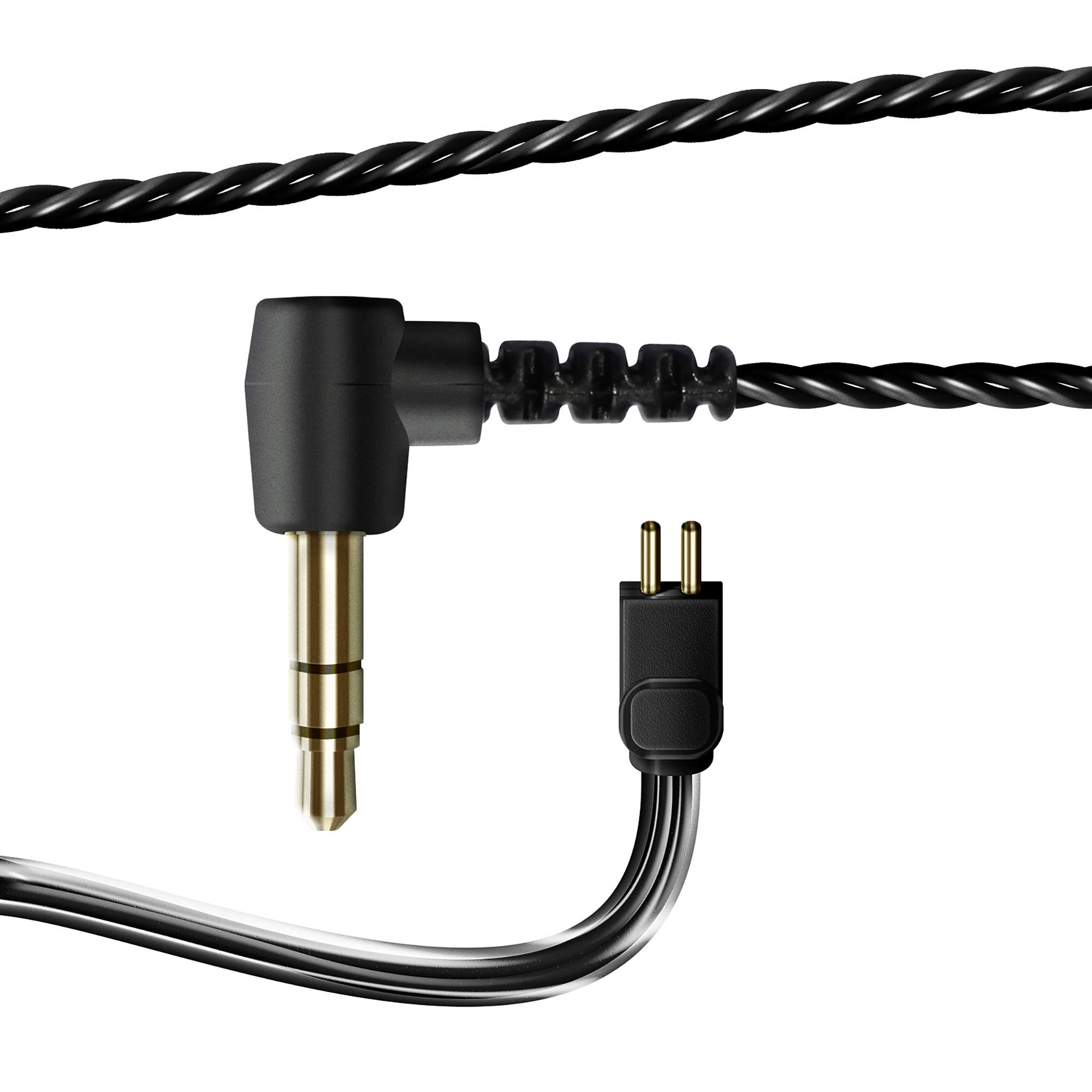 HL4400 Écouteurs Intra-Auriculaires avec Pilotes 4 Voies équilibrés Smart Surface Universal Design avec câble de Changement à 2 Broches et différents filtres – Noir
