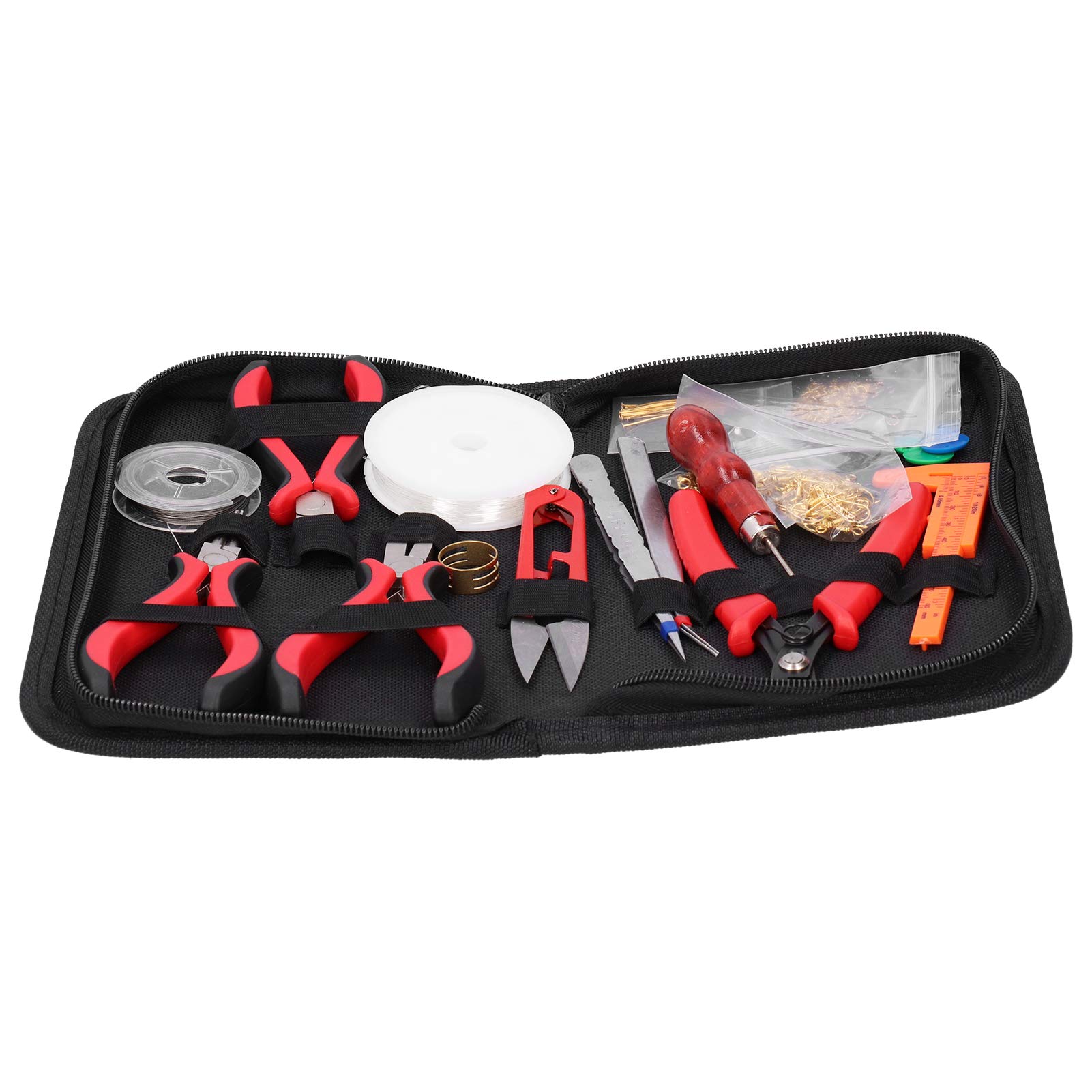 Strumenti per la creazione di gioielli set pinze per naso piatto fai -da -te che piega gli accessori fatti a mano con borsa