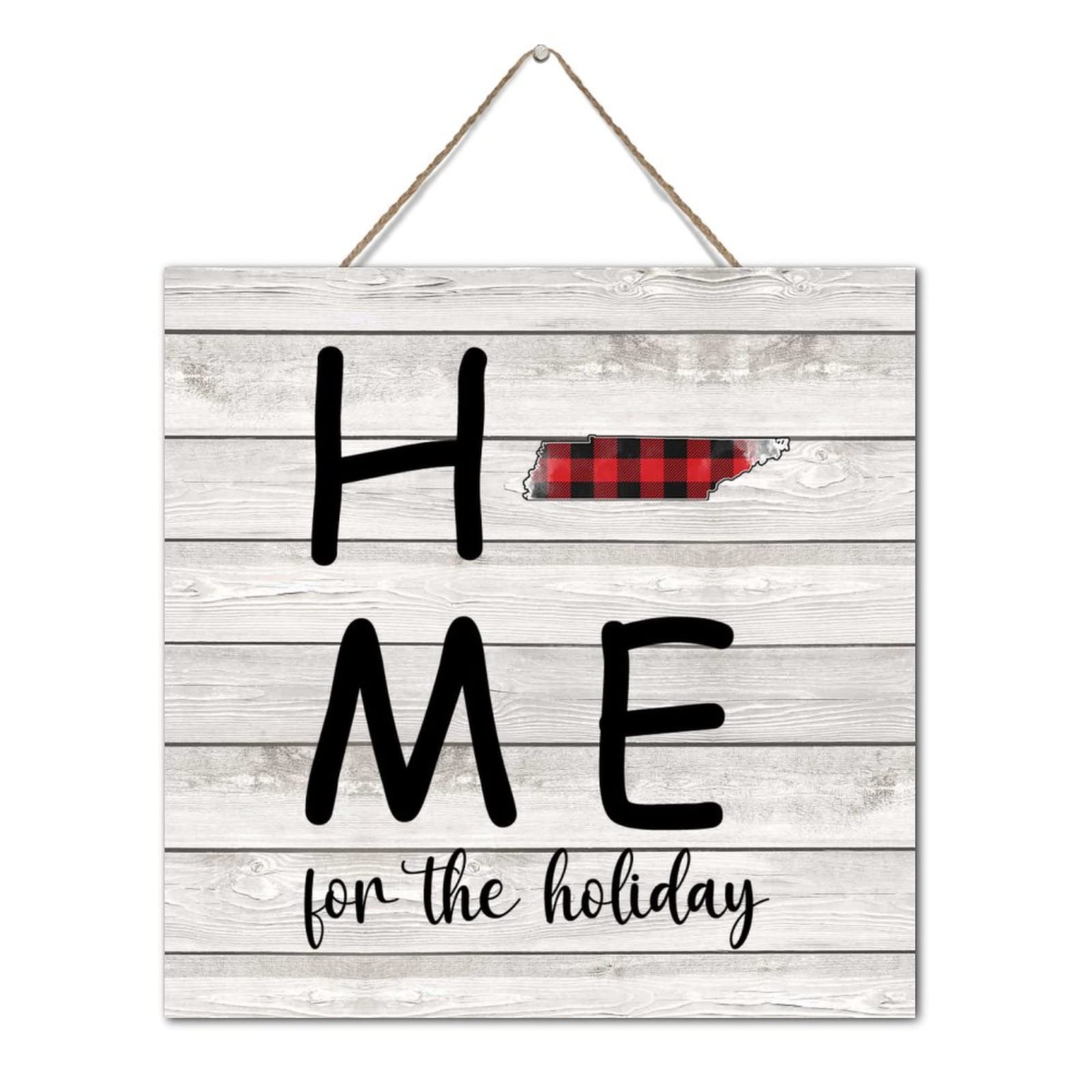 Décoration murale Home for the Holiday : le cadeau en bois idéal pour célébrer les fêtes