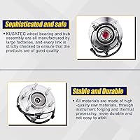 Vista 4 de KUSATEC 515169 Conjunto de rodamiento y buje delantero de 2 piezas 4x4 Compatible con Ford F-150 4WD 2015 2016 2017, pernos de 6 tuercas con ABS