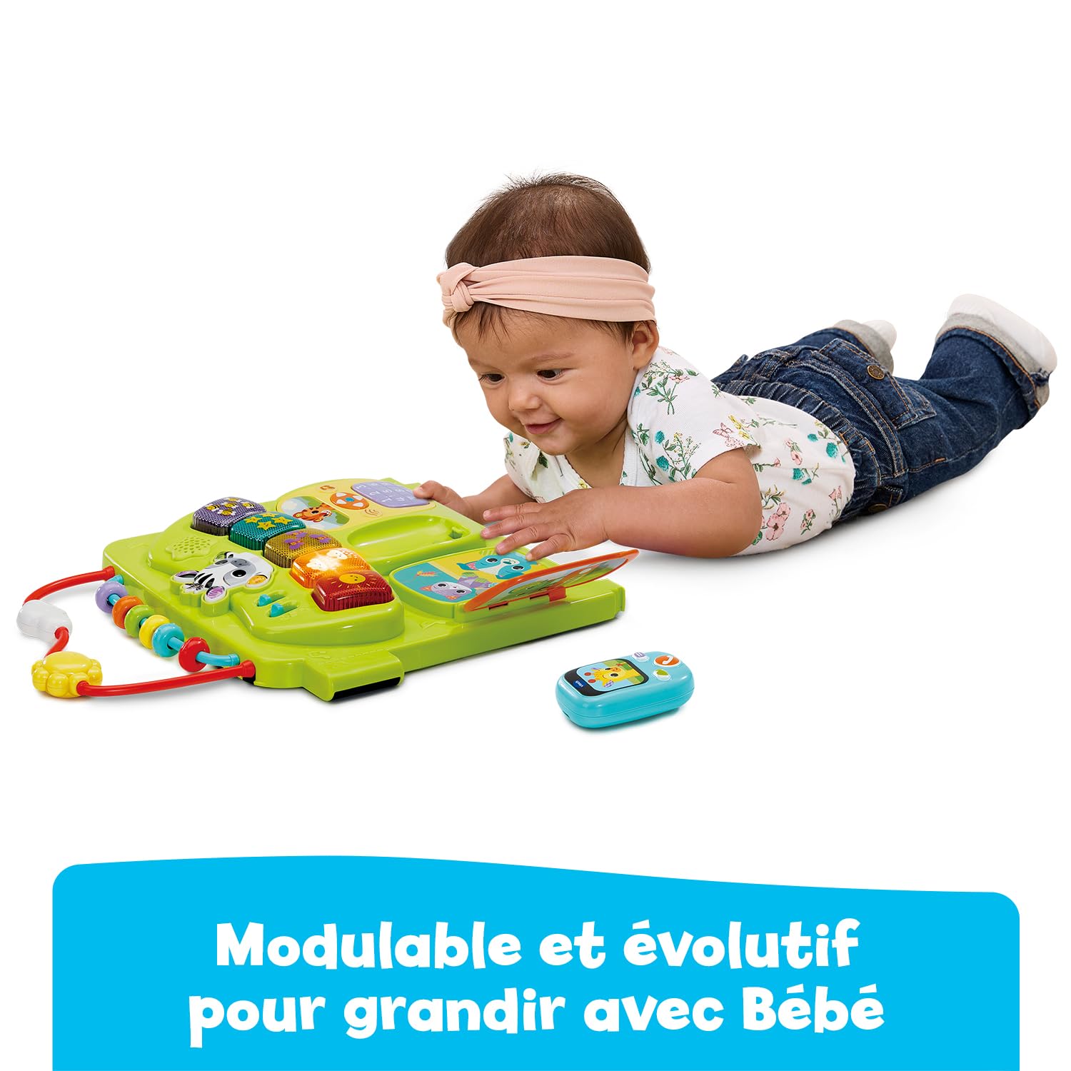 VTech Super Centre d'Activités Modulable Jouet Interactif 4 en 1 Cube d'Activité Évolutif avec Trieur de Formes et Jeux d'Éveil Cadeau Bébé Dès 6 Mois
