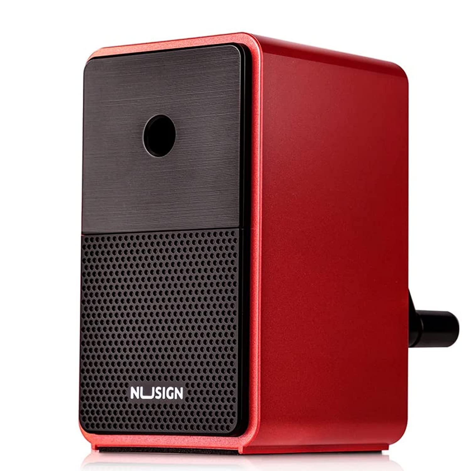 deli Nusign Rotary Sharpener for Graphite Pencil, 6.9 mm x 8 mm Size, Red