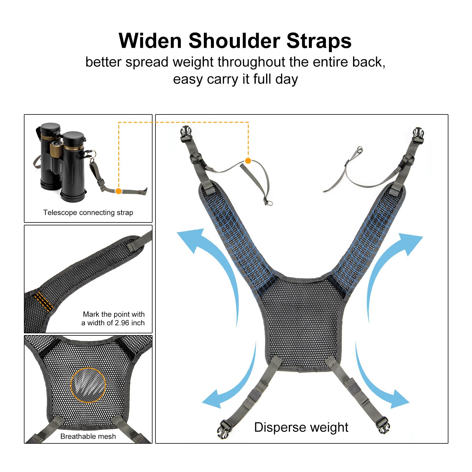 2025 NEW Binocular Harness Chest Pack Hunting Large