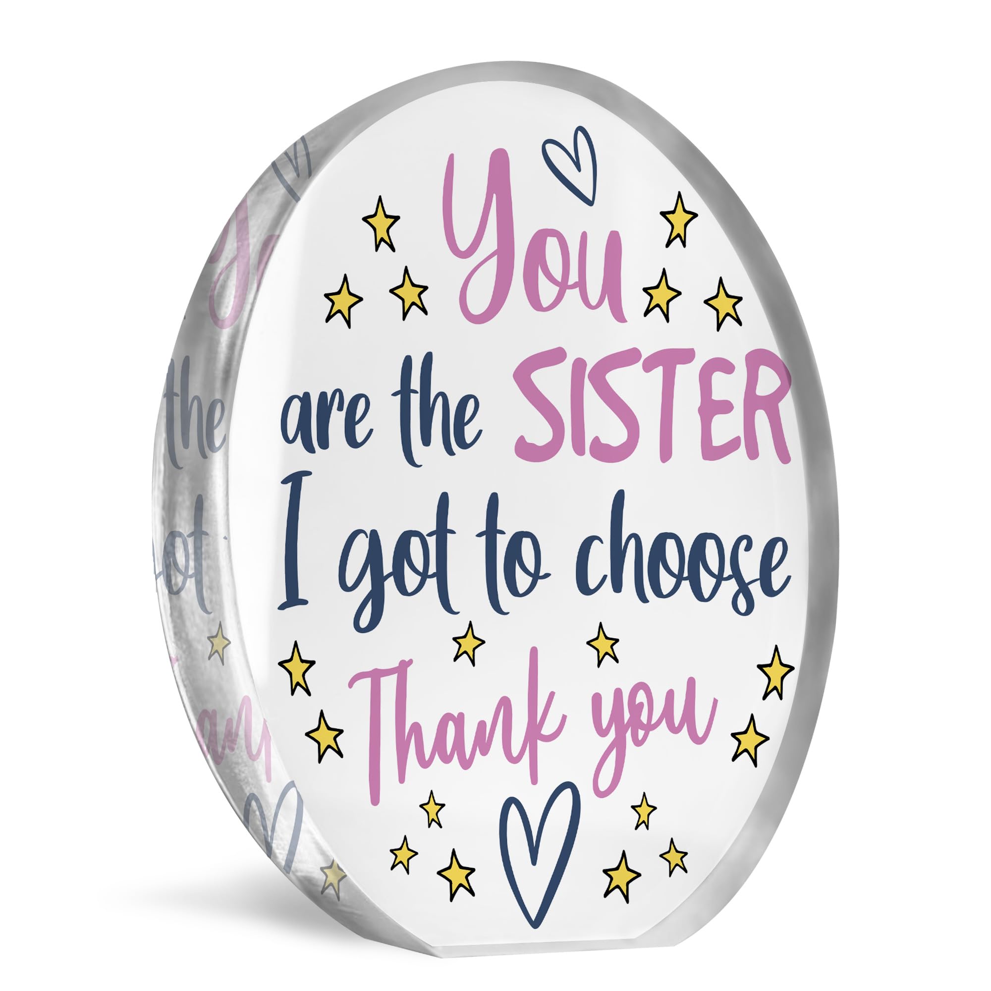 Red Ocean You Are The Sister I Got To Choose Gift For Best Friend Acrylic Plaque Best Friend Gift Friendship Gift For Her Sister Plaque Thank You Gift For Her Best Friend Birthday Gift Keepsake