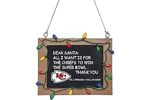 foco NFL Resin Holiday Christmas Chalkboard Sign Ornament