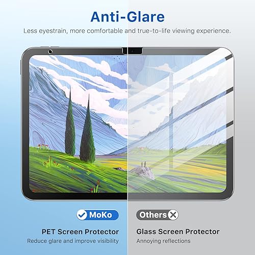 Miniatura 5 de MoKo Protector de pantalla de fieltro de papel para iPad de 10 generación de 109 pulgadas 2022 PET mate iPad de 10 generación 2022 compatible con