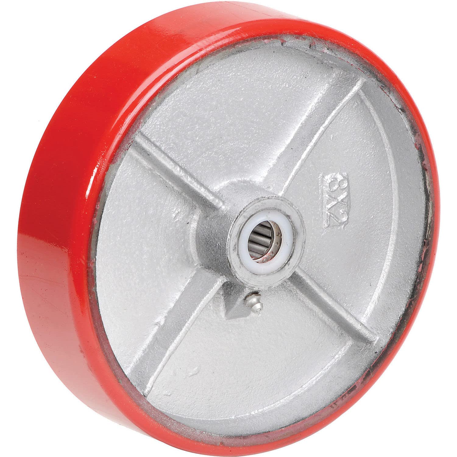 8 x 2 Polyurethane Wheel by Casters, Wheels & Industrial Handling – 8"L x 2"W x 2"H, Polyurethane, Black, Model CW-820-PSRB