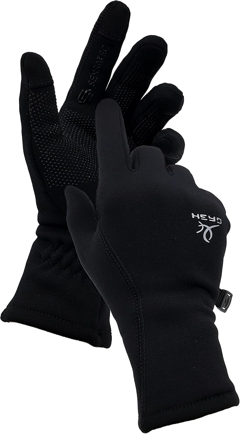 HEAD women's running gloves in blackTouchscreen SENSATEC