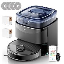 Lefant M3Max Robot Aspirapolvere Lavapavimenti con Mappatura, 20000Pa, Stazione All-in-One, Navigazione dToF, Ostacoli PSD, 3.2L Autosvuotamento, Lavaggio Mop 45°C, Asciugatura, WiFi 2.4G, 5G, Alexa, APP