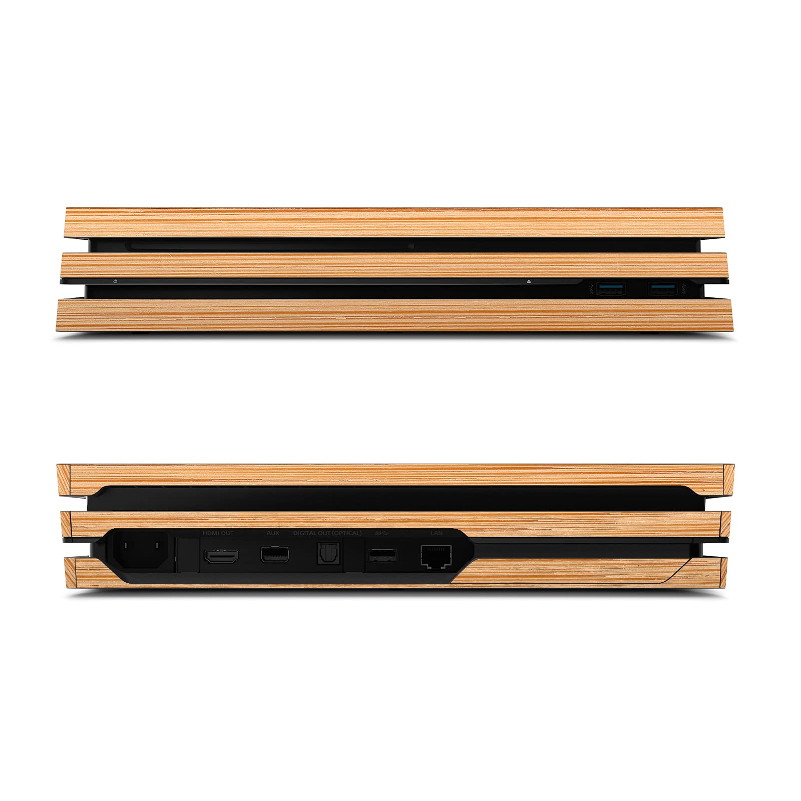 Head Case Designs Licenza Ufficiale PLdesign Marrone Chiaro Bamboo Mix Arte Vinile Sticker Gaming Pelle Adesivo Compatibile con Sony Playstation 4 PS4 PRO Console