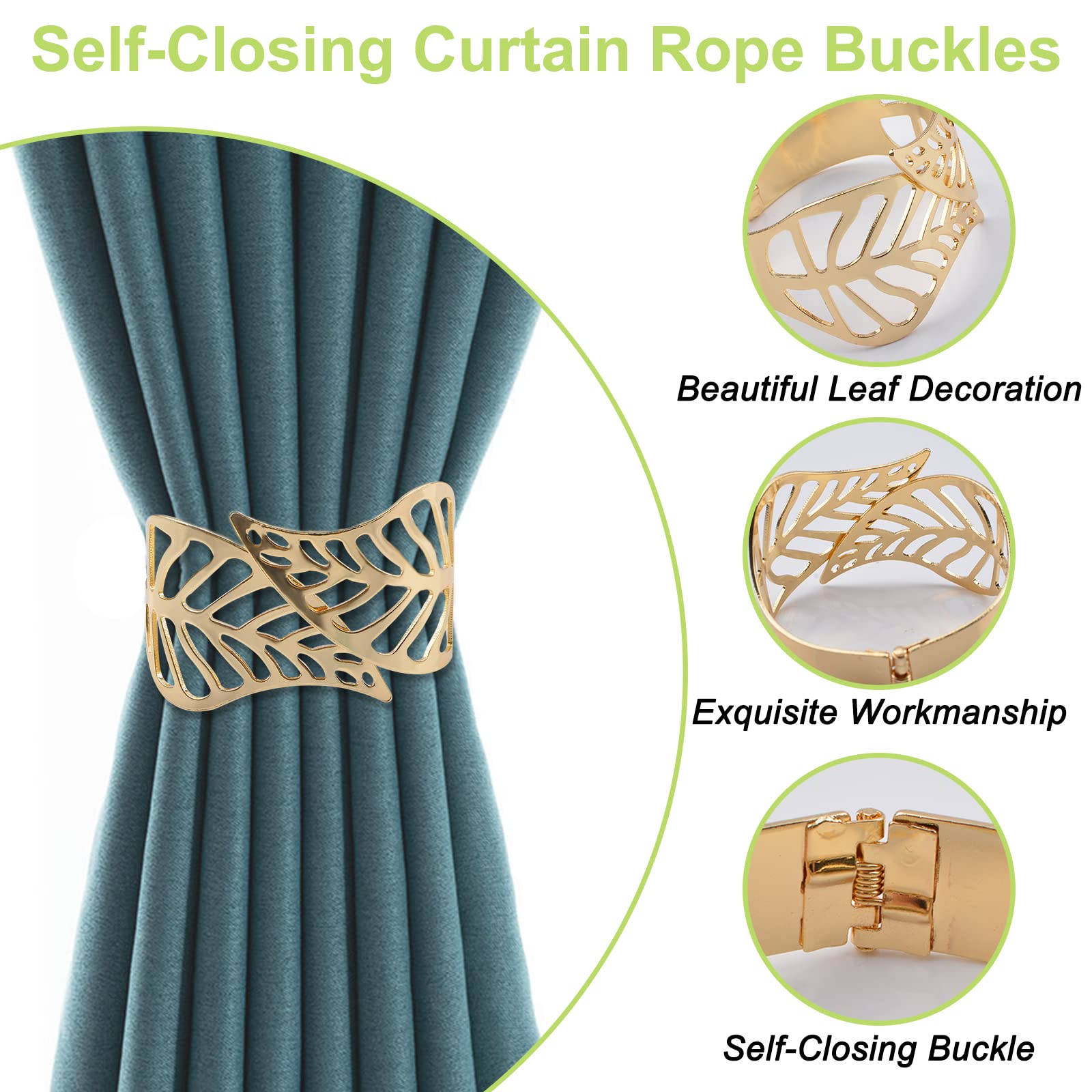 UFURMATE Curtain Tie Backs - Image 4
