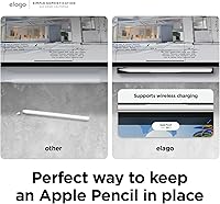 Vista 6 de elago Soporte de metal compatible con Apple Pencil Series (USB-C, Pro, 2ª generación), compatible con teclado Apple Magic, funda con teclado