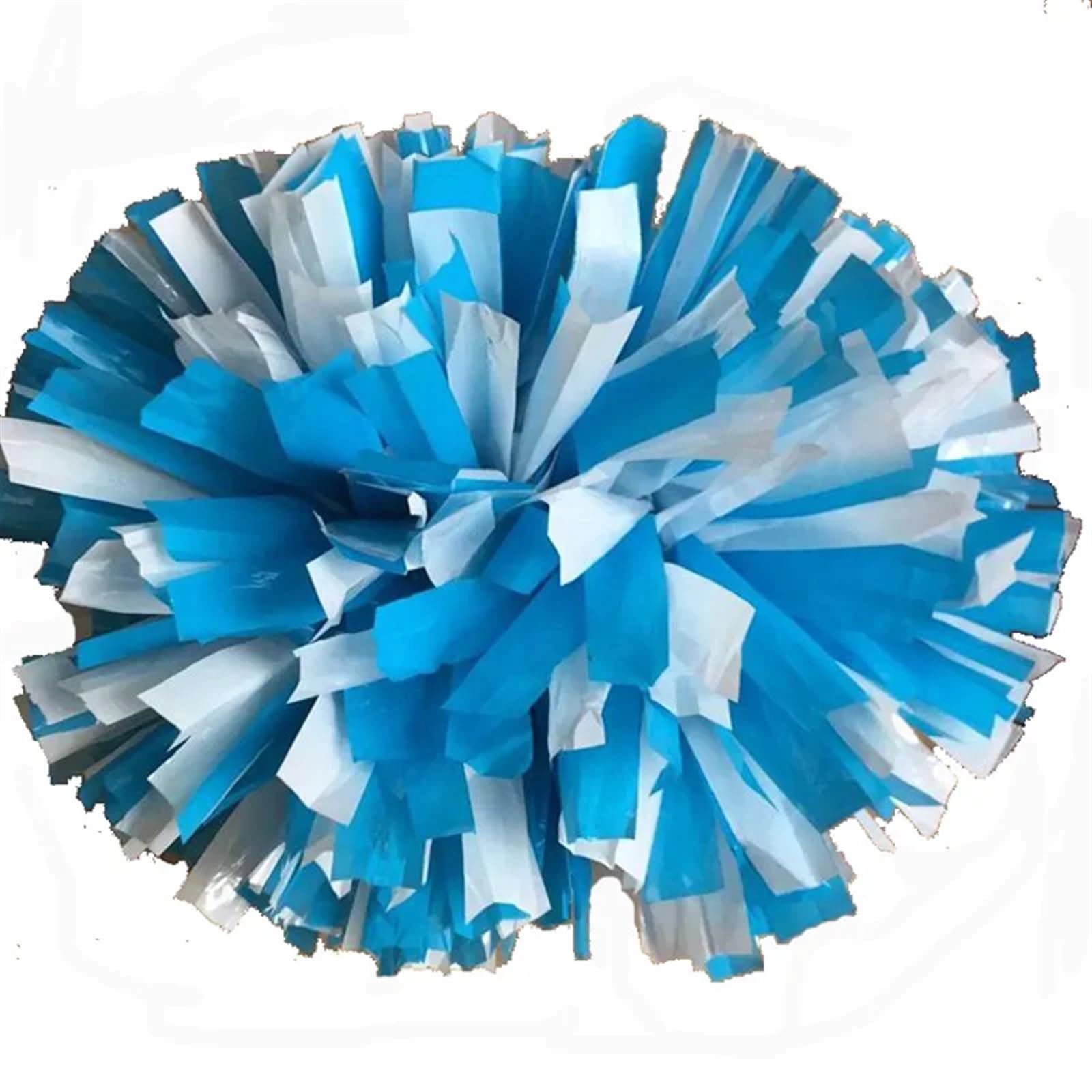 Cheerleader Pom Poms 2Pcs 38cm Baton Handle Cheerleading Pompoms(Blue)