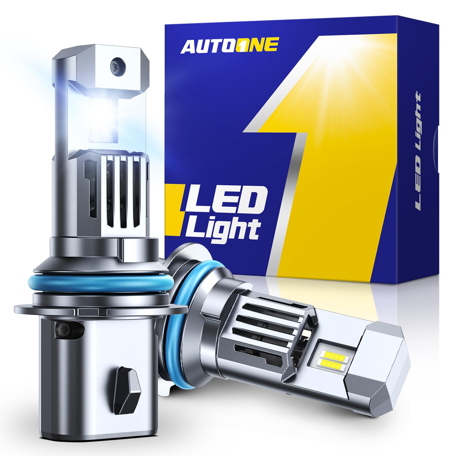 AUTOONE 2026 Upgraded 9004 HB1 Headlight Bulbs, 1400% Bright 70000 Lumens