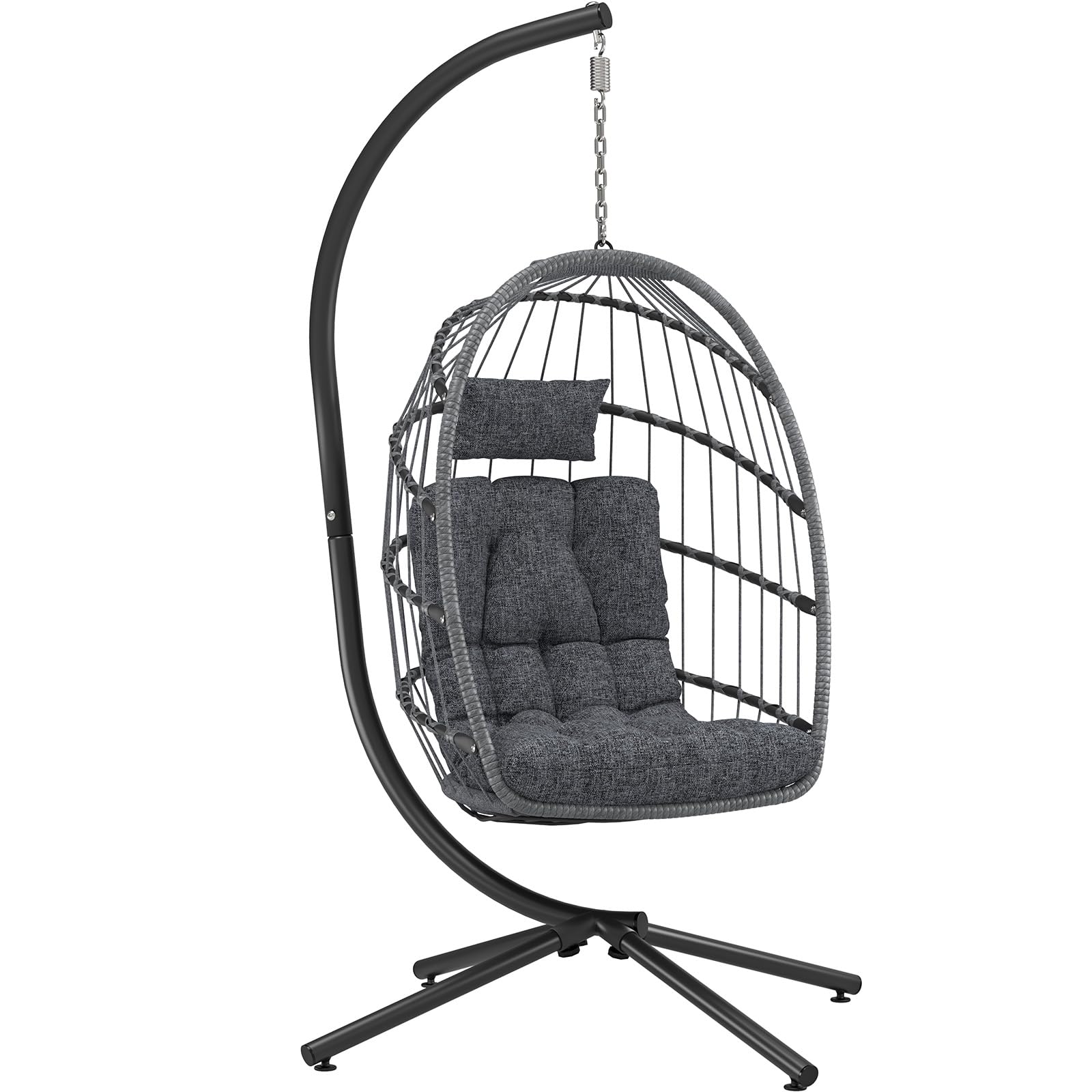 LEYCAY Hanging Egg Chair with Stand