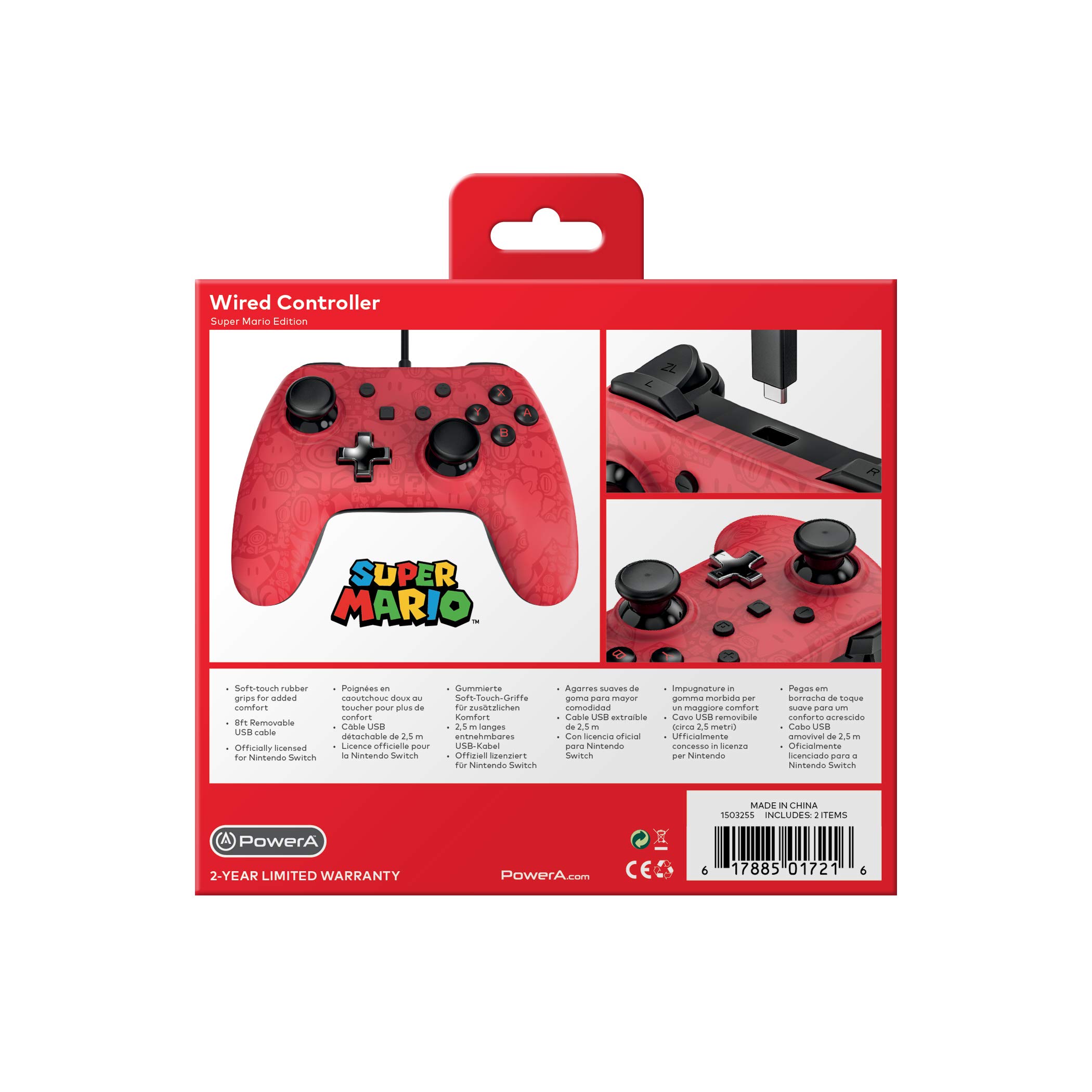 Powera Wired Controller For Nintendo Switch Super Mario Nintendo