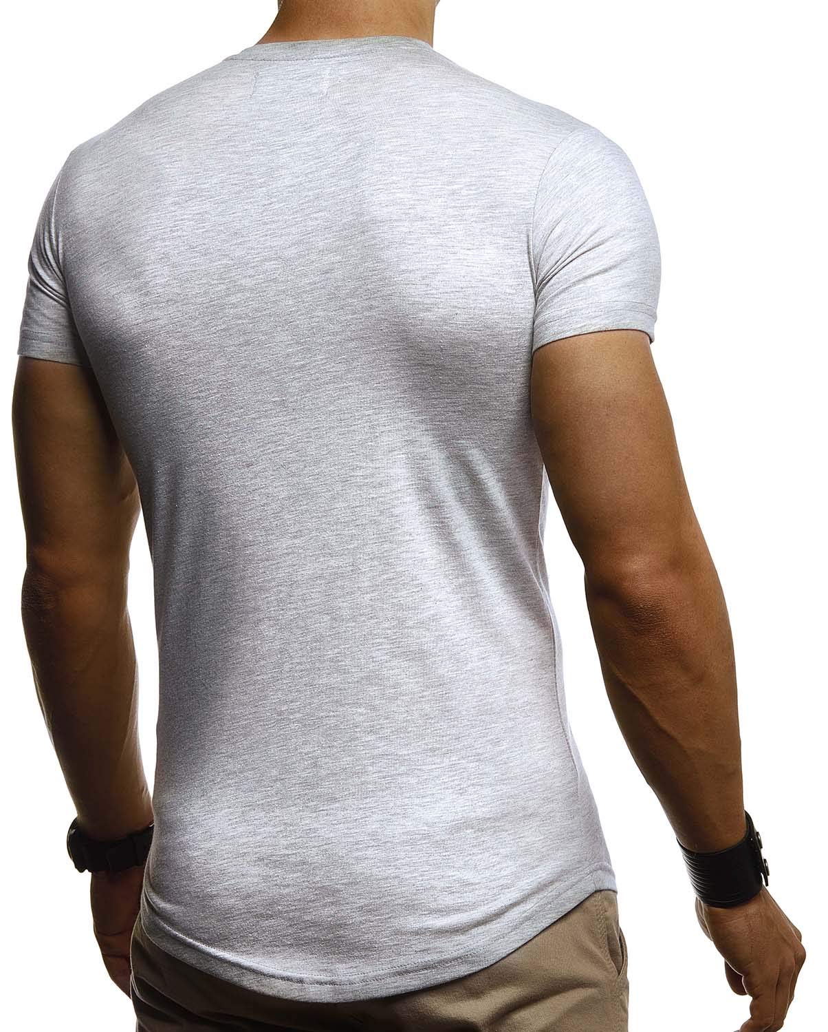 Leif Nelson Maglietta Uomo Estate Girocollo, vestibilità Regolare Maglietta Uomo 100% Cotone, Maglietta Base Uomo Manica Corta