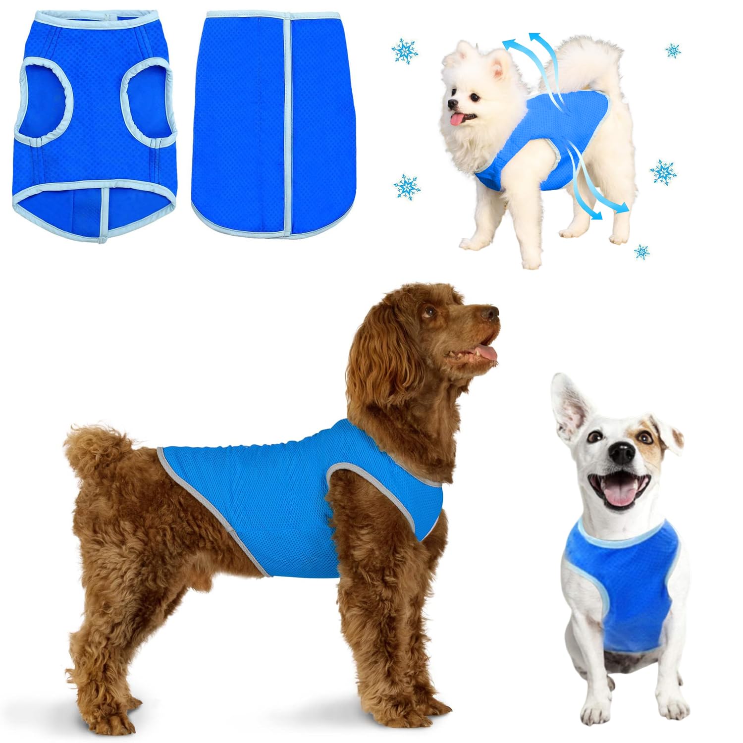 Norhogo Breathable Mesh Ice Vest, cool vests for dogs pet cooling jacket, dog cooling vest