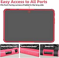 Vista 18 de ROISKIN Funda con función atril de 2 capas resistente a prueba de golpes para niños para tableta de lanzamiento 2022 de 7 pulgadas, 12ª