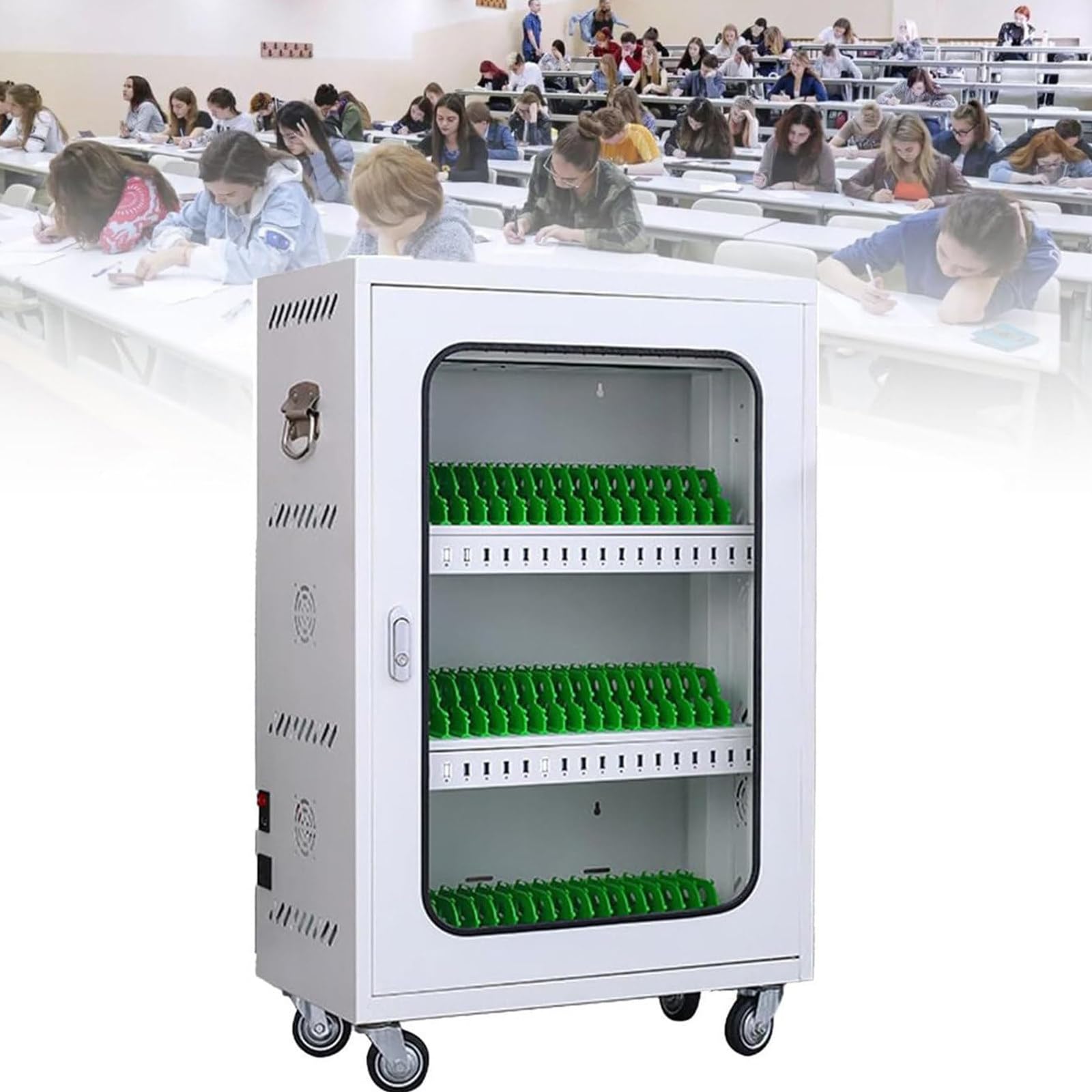 Casillero de estación de carga USB para teléfonos en escuelas y oficinas