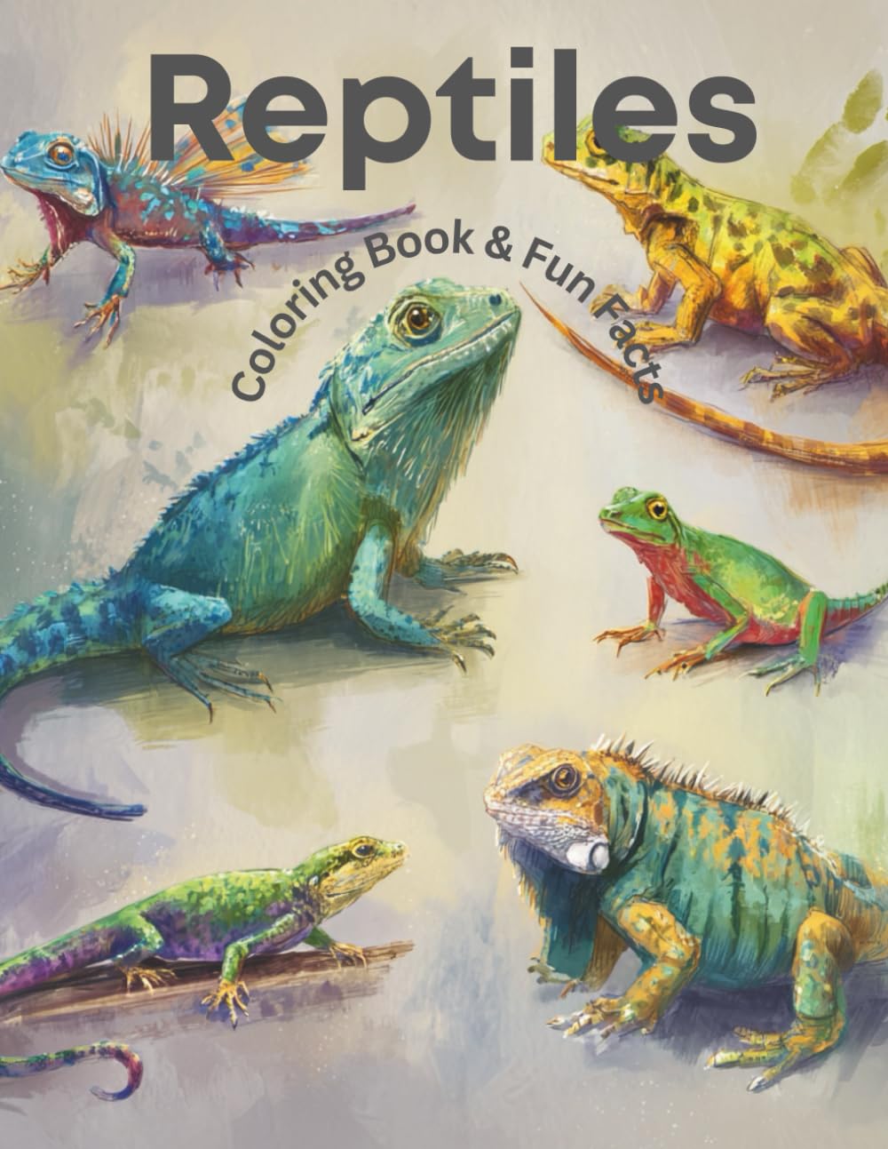 Coloring Book & Fun Facts Reptiles