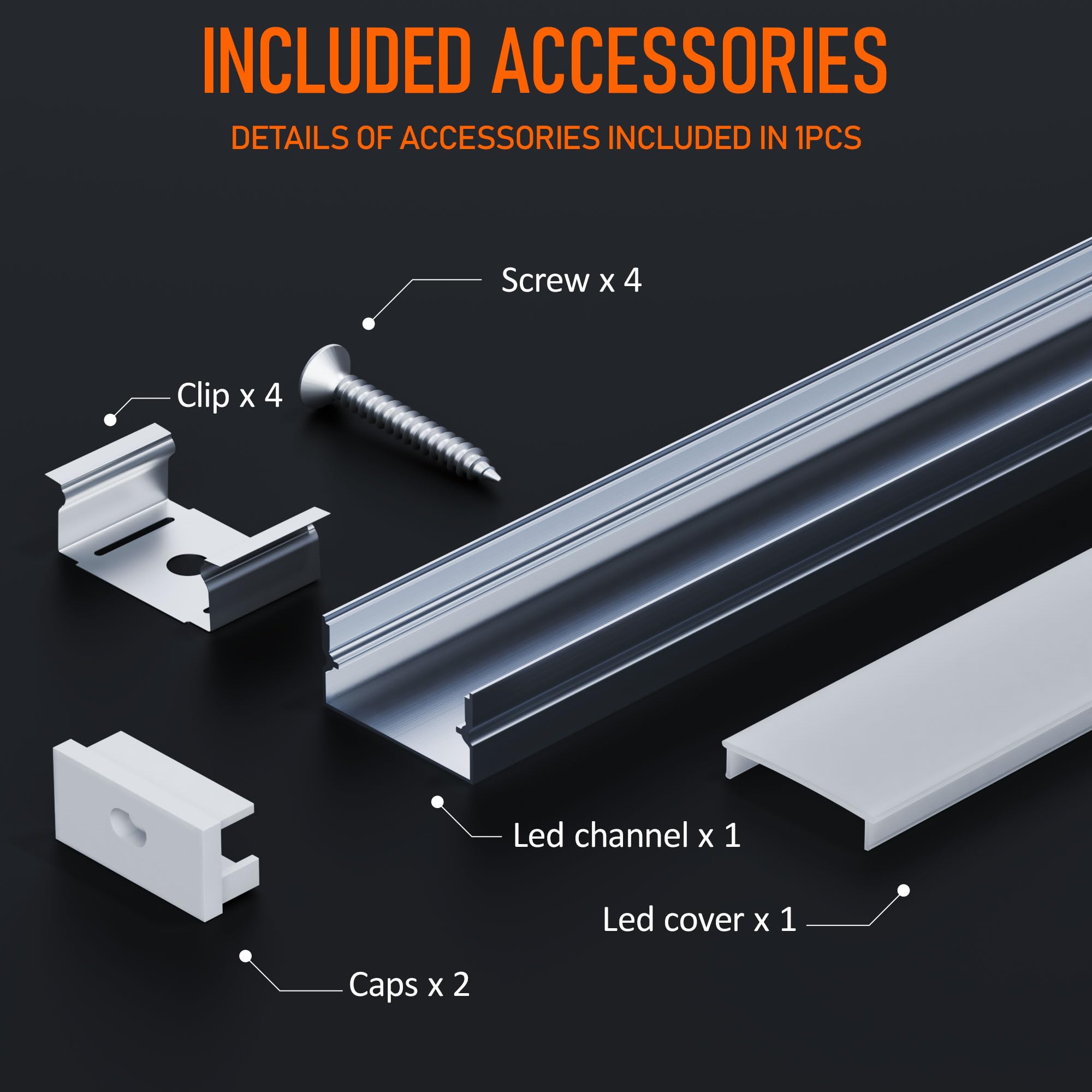 2m×5 Profili in Alluminio per Strisce LED Profilo Angolare Binario Profil per Strisce con Copertura Opaca Profilo striscie LED Cartongesso Profili Alluminio Battiscopa Veletta Soffitto canalina copri