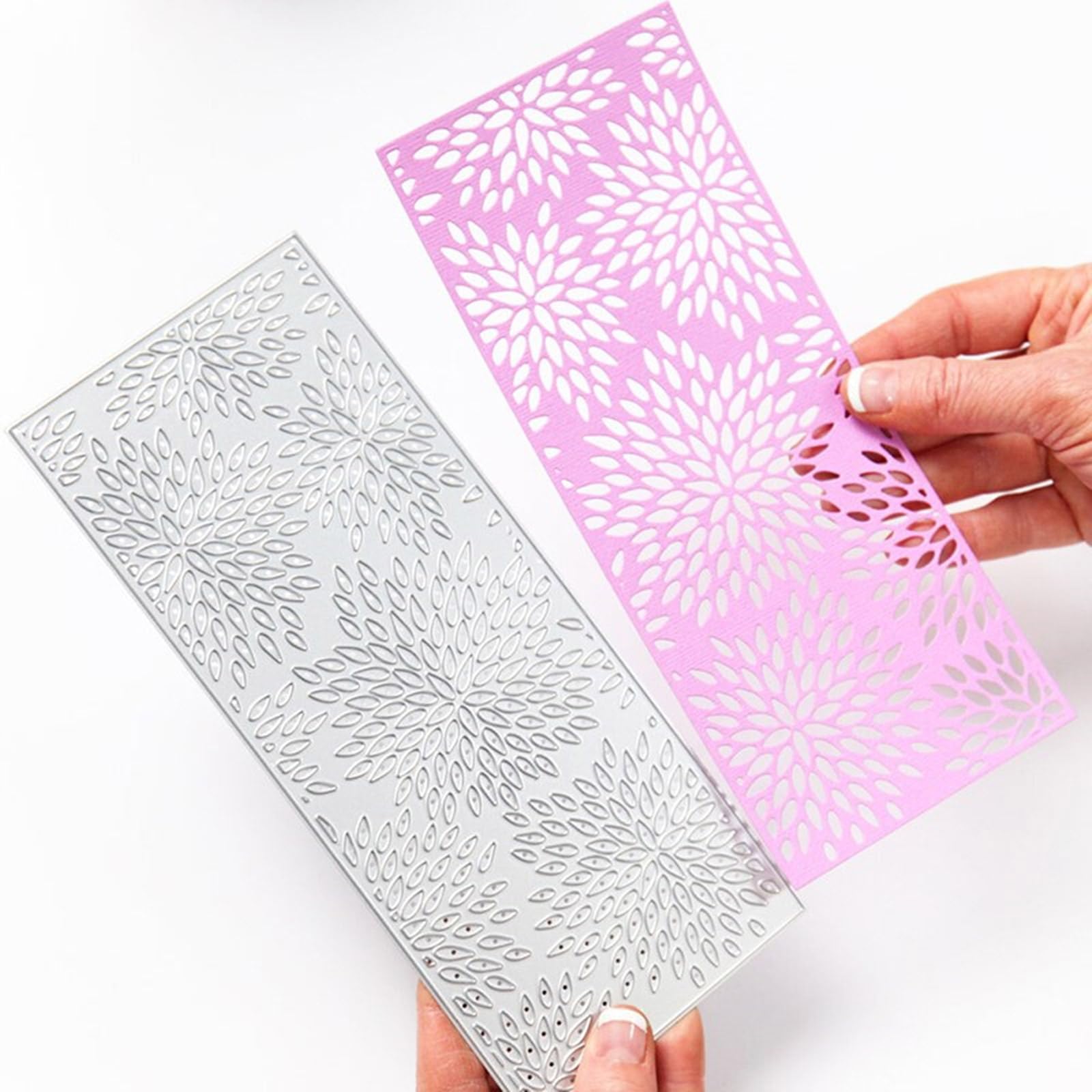 8 Fustelle In Metallo A Forma Di Fiore Per Scrapbooking | Stencil Da Taglio E Goffratura 6x9 Cm | Forest Deer