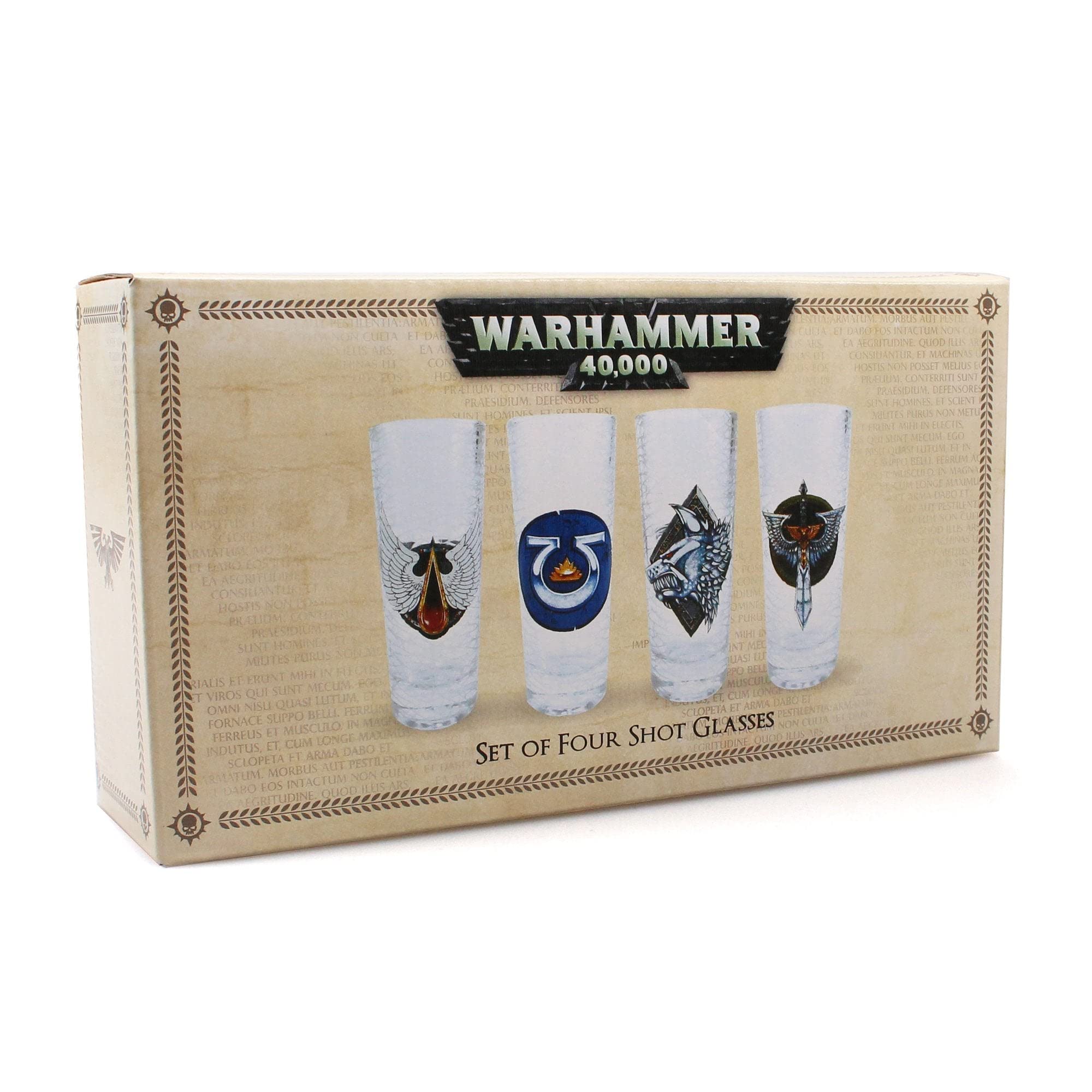 Warhammer 40,000 Set of 4 Shot Glasses : Amazon.com.au: Kitchen & Dining