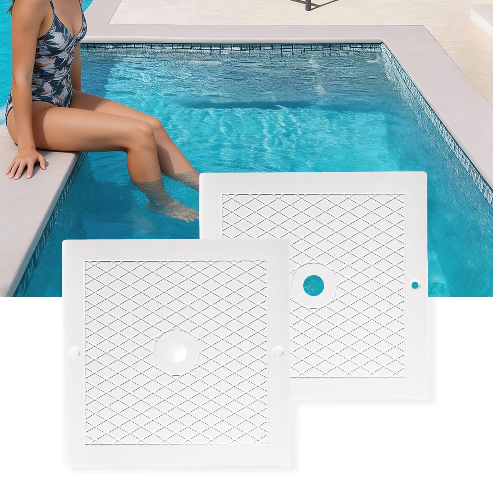 Cubierta de repuesto exacto para cubierta de cubierta de skimmer fácil de instalar para piscina cuadrada SPX1082E SP1082E SP1082 SP1083