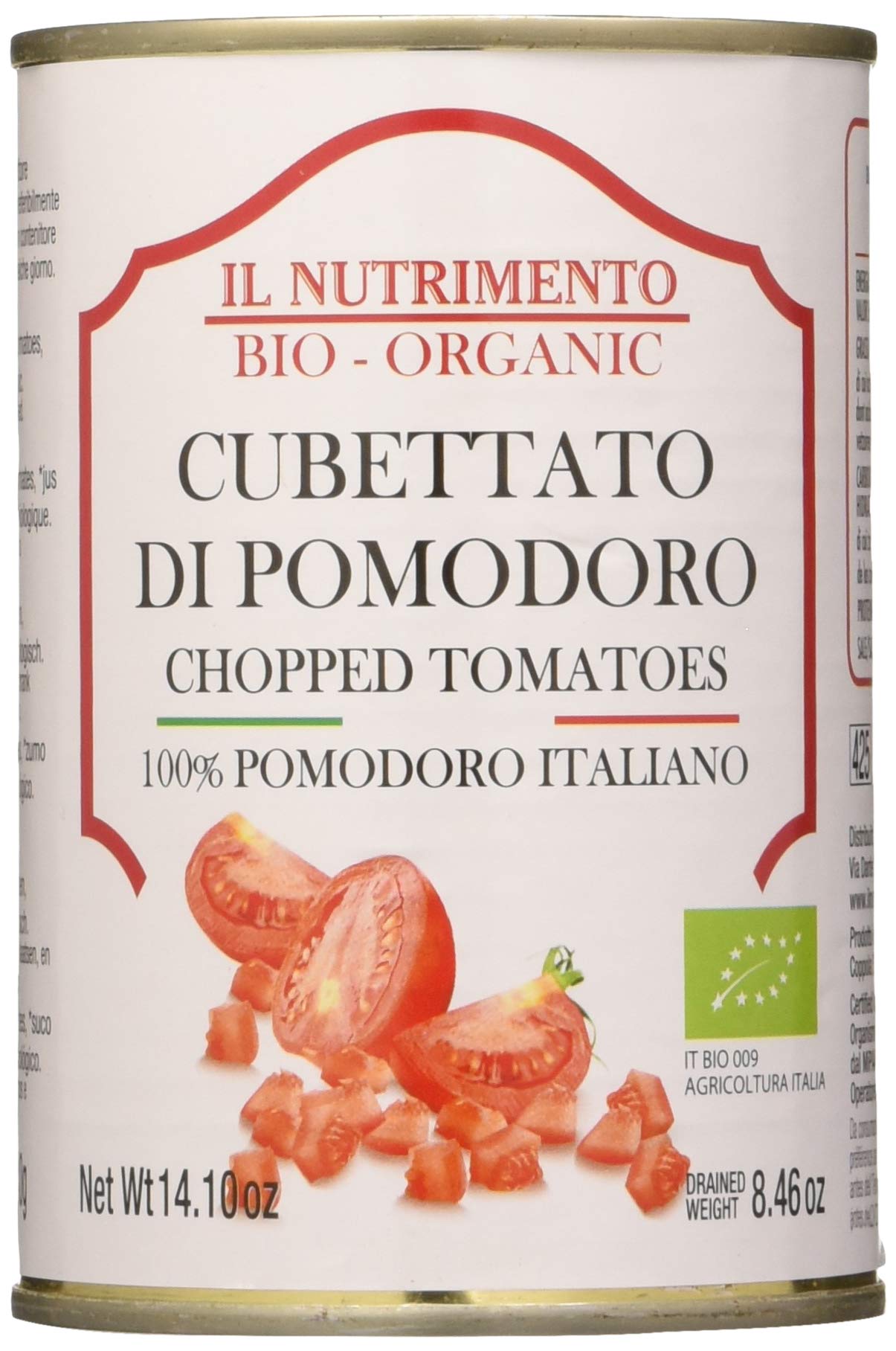 Probios Il Nutrimento Cubettato di Pomodoro in Lattina - 12 lattine da 400 gr