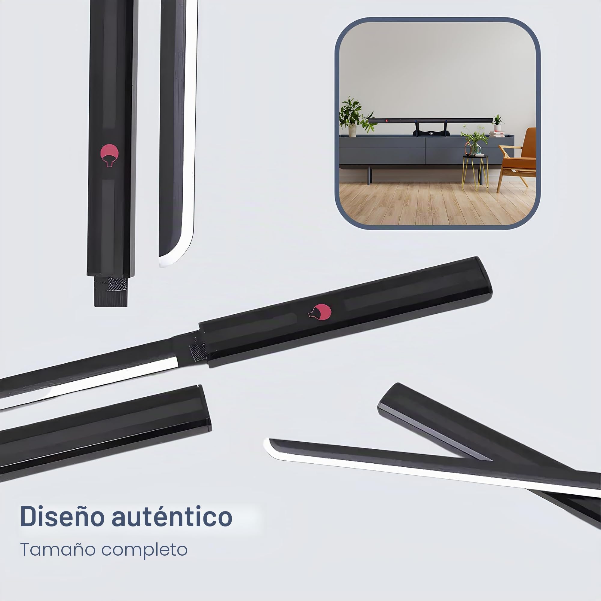 Accesorio de Cosplay de Madera con Soporte y Cinturón – Prop Decorativo Estilo Anime para Disfraces Adultos y Niños 103 cm