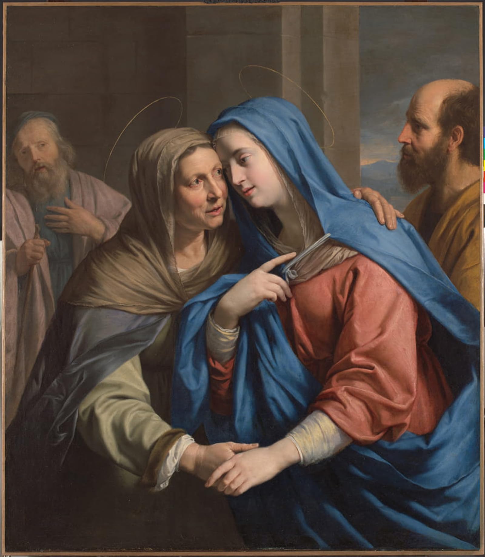 ARTXLXXBN Famous Art Print Poster Vintage Wall Art the Visitation by Philippe De Champaigne Canvas Art Poster for Home Decor 60x90cm