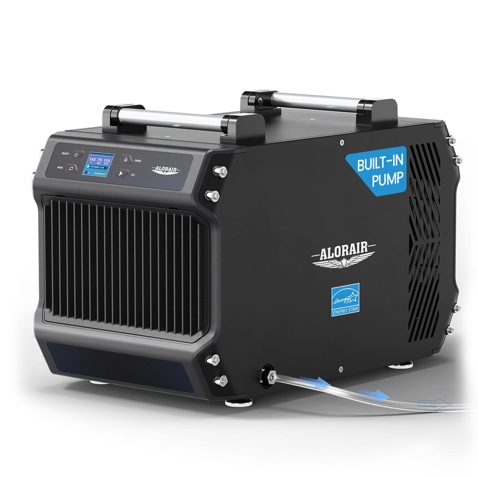 ALORAIR 145 Pint Crawl Spaces Dehumidifier with Pump and Drain Hose, Energy Star Certified, Auto Defrost for Crawlspaces, Commercial, Basements, and Large Rooms up to 1800 Sq.Ft