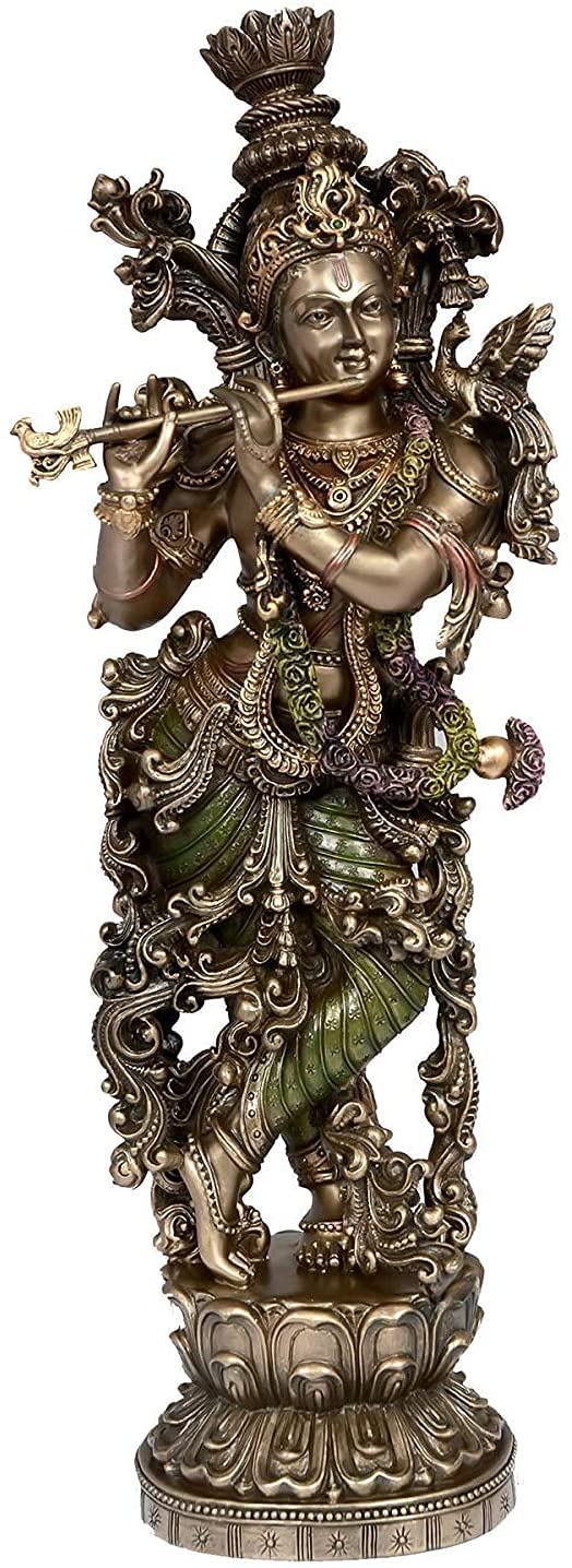 Krishna Idol Sash Store grand format multicolore pour votre coin méditation