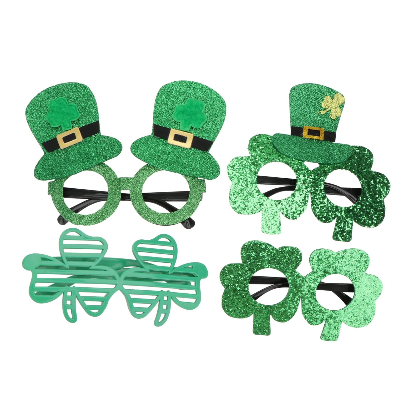 TOPBATHY 12paare Patrick's Day Brillen Lustige Shamrock Eyewear Für Partys Und Foto-Requisiten Ergonomisches Design Leicht Und Stabil Für Erwachsene