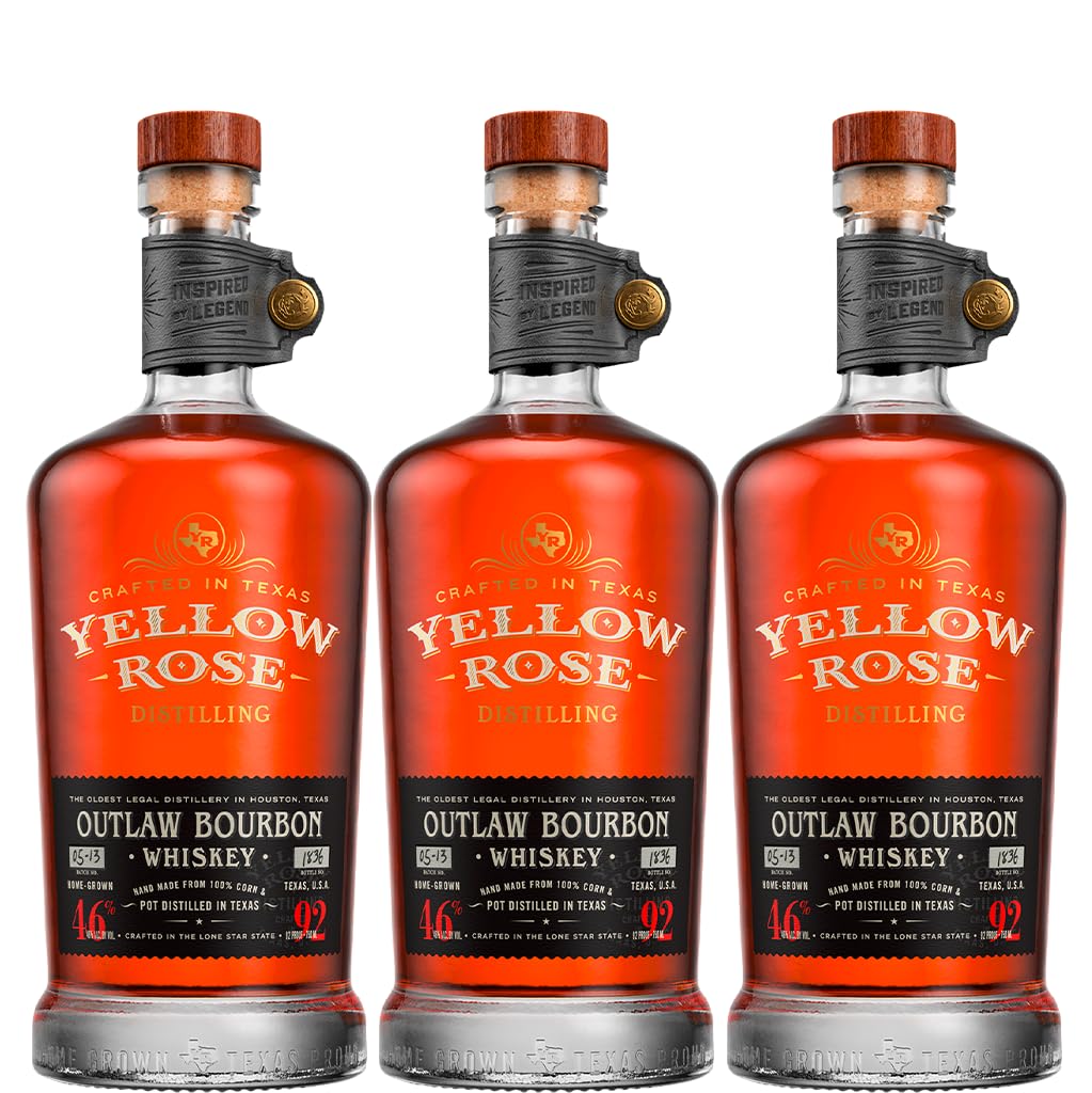 Yellow Rose Outlaw Bourbon 46% vol (3x 0,7 l)