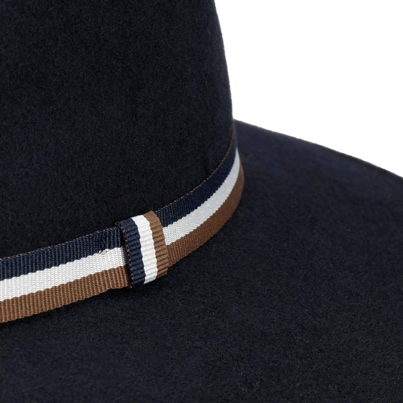 Bugatti Cappello Outdoor Livalo Traveller Uomo - Made in Italy da Pioggia Feltro di Lana con Nastro Grosgrain Autunno/Inverno Inverno - L (58-59 cm) Blu Scuro