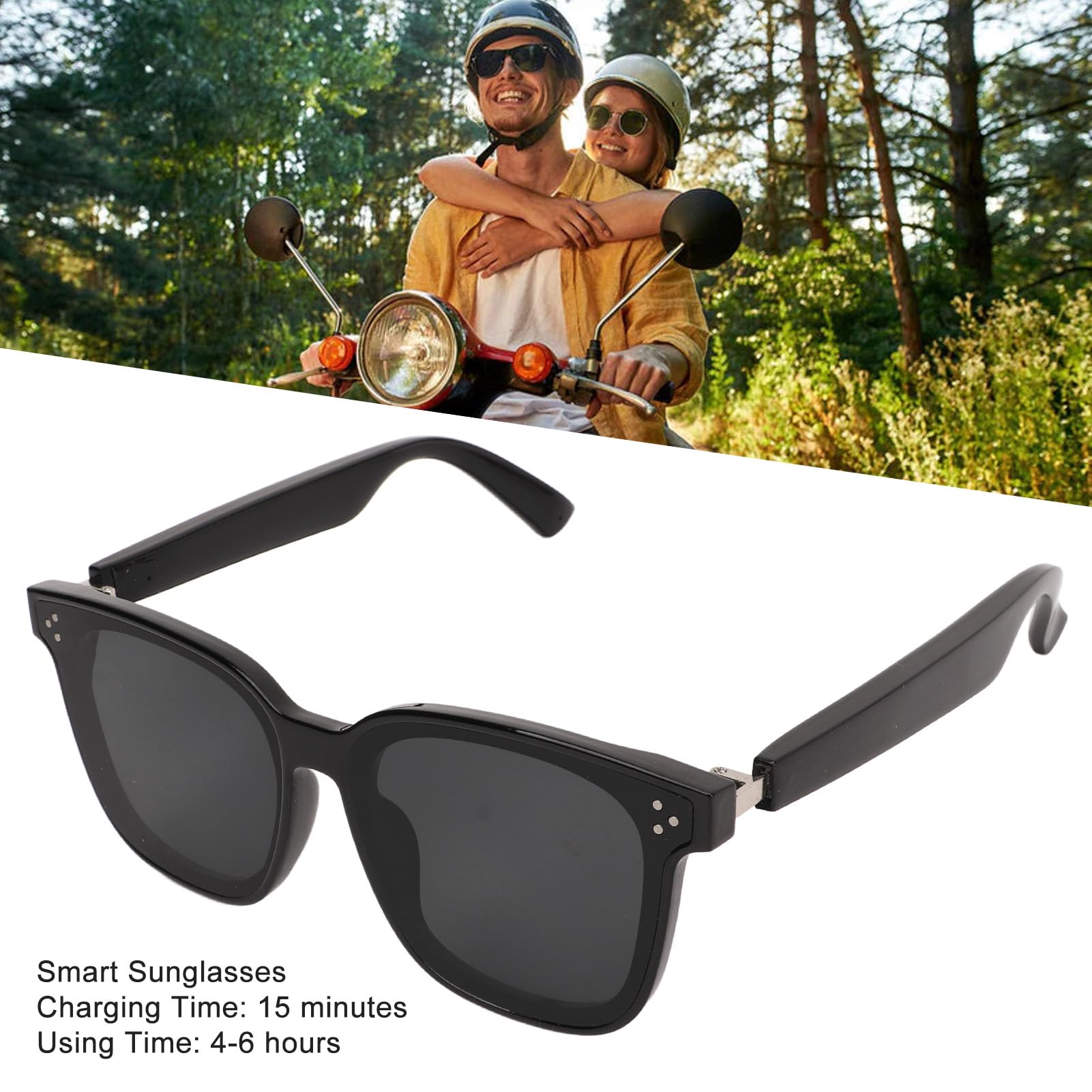 Wasserdichte LED-Brille Mit Intelligenter Stirnlampe – Wiederaufladbare Outdoor-Brille Für Camping, Radfahren & Nachtaktivitäten