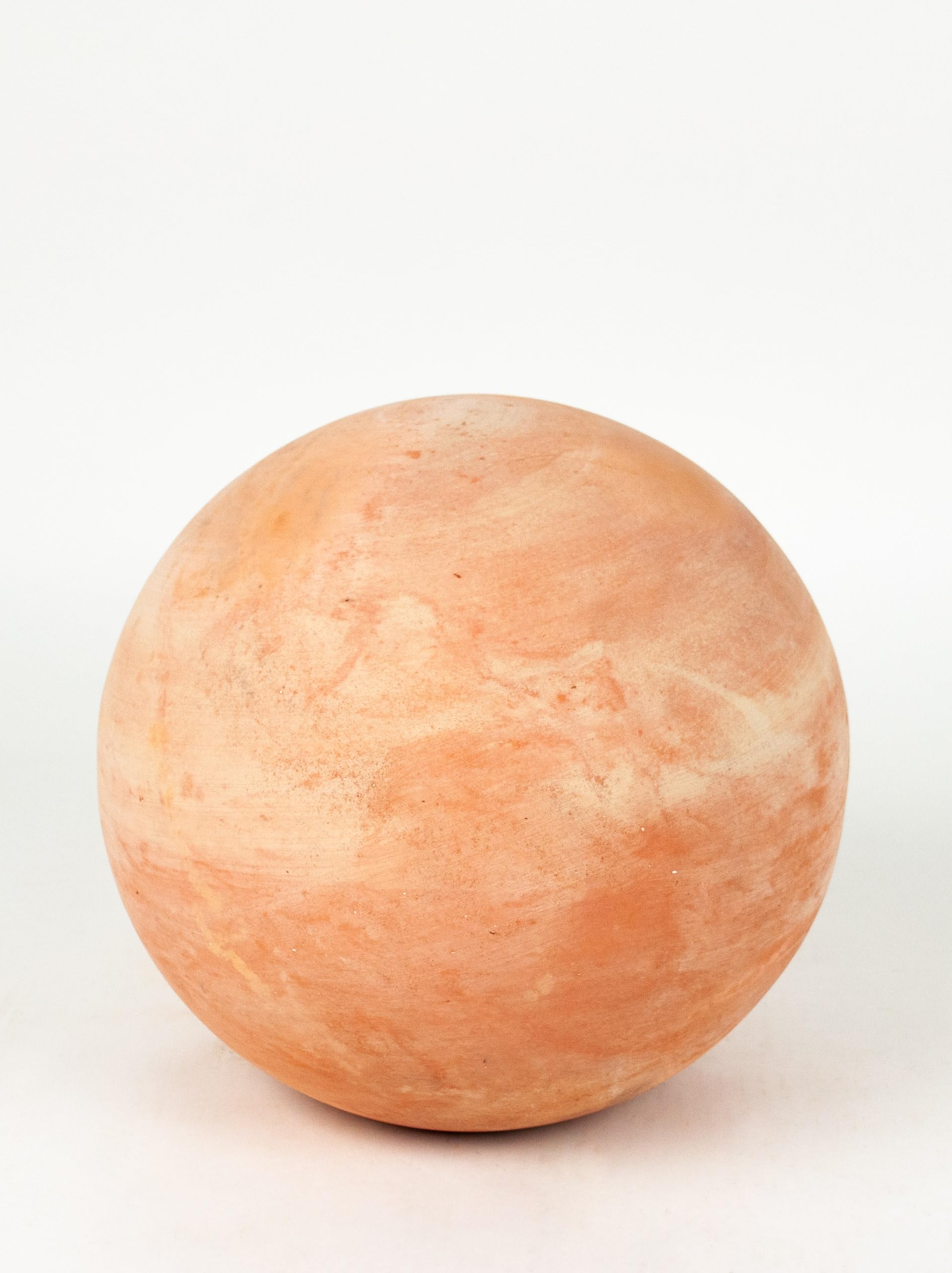 Juego de 4 Bolas Decorativas de jardín de Terracota (10 cm, 15 cm, 20 cm y 30 cm), Resistente a Las heladas y a la Intemperie, Ideal como decoración de jardín