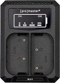 ProMaster Dually Charger - USB for OM System BLX-1, (Model 61579)