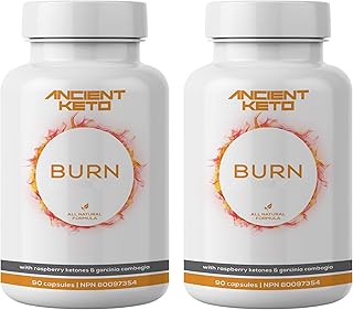 Ancient Keto Diet Pills, Thermogenic Weight Loss, Garcinia Cambogia, Keto Burn, Green Tea, Green Coffee Bean, Raspberry Ketones, Gluten Free, for Men and for Women, by Ancient Keto (Pack of 2)